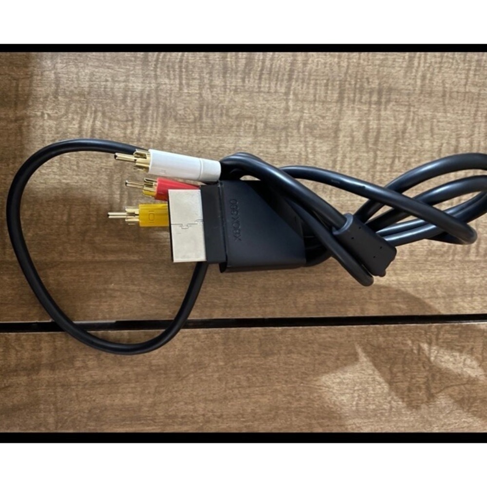 Original Microsoft Xbox 360 Composite AV Cable Slim Audio/Video